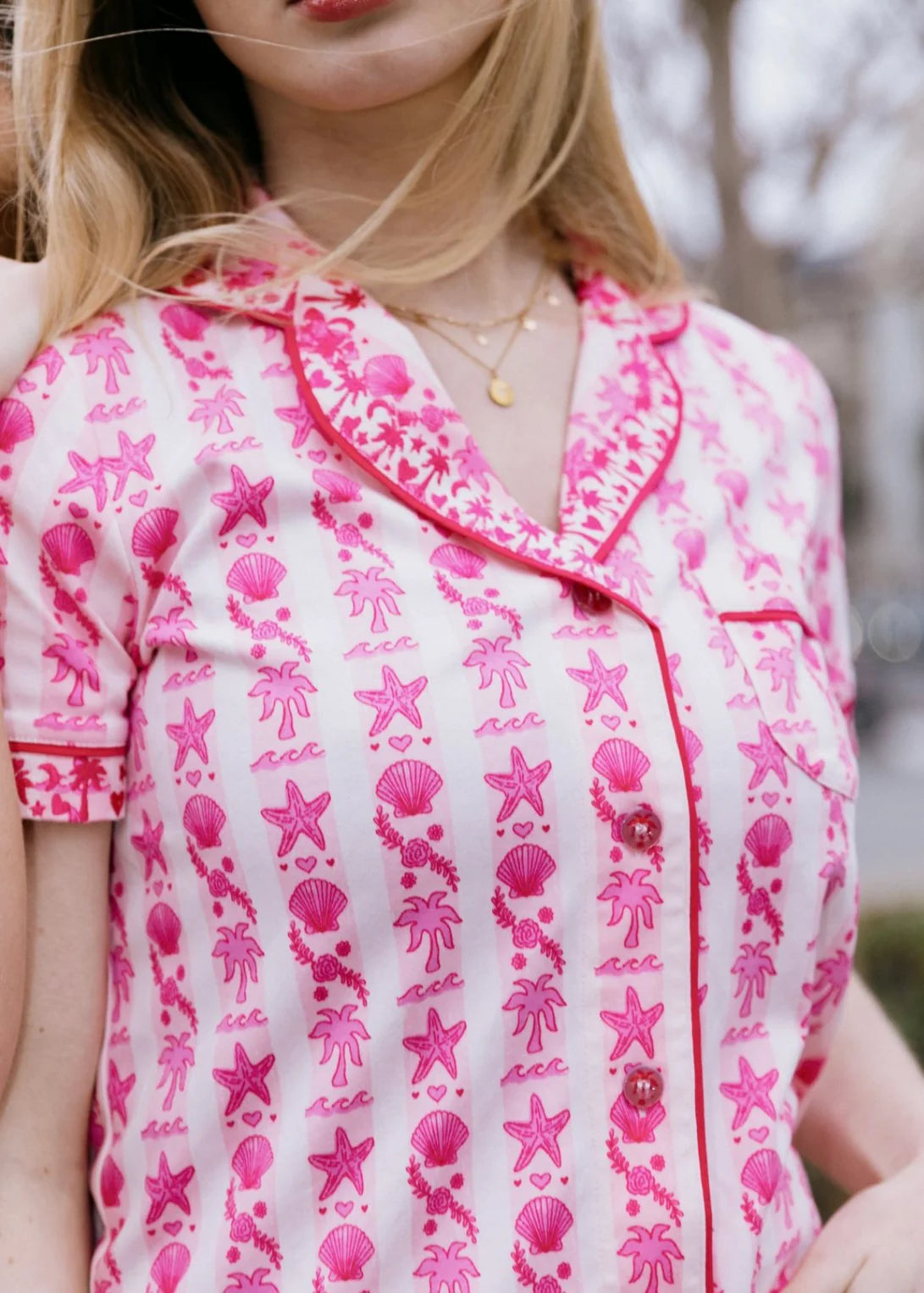 Pink Palm Pajamas