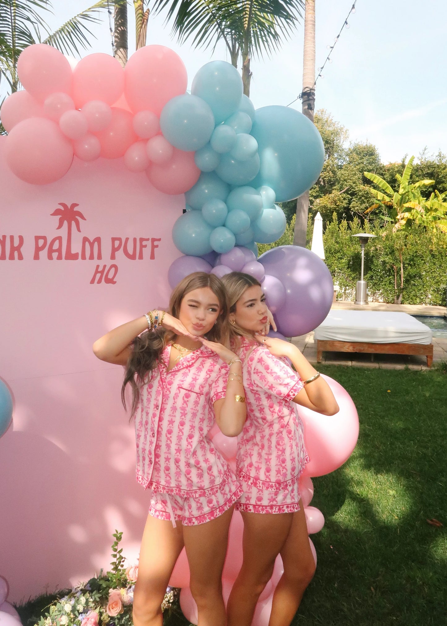 Pink Palm Pajamas